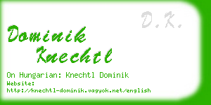 dominik knechtl business card